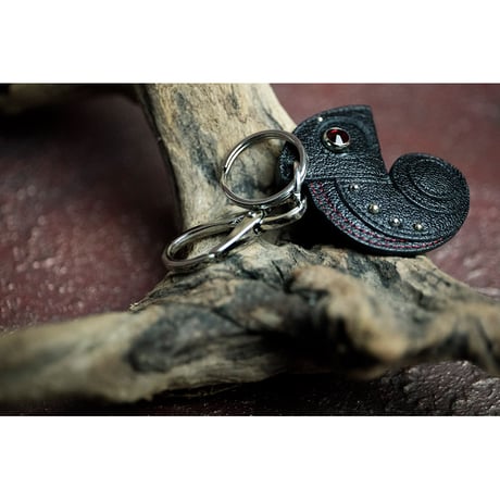 Leather Key Holder ( Small ) / Reon Icon Design ( NIGHTMARE・柩 Model )