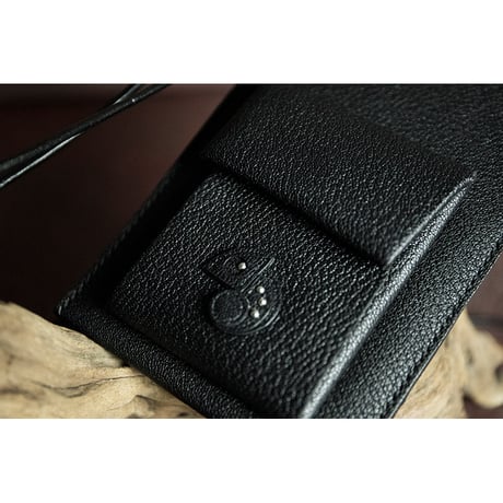 Leather Hanging Smartphone Wallet Pouch / Reon Icon Design ( 88 Colors )