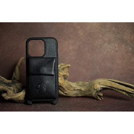 Leather Wallet function Shoulder Hook iPhone Case / Reon Icon Design ( 88 Colors )
