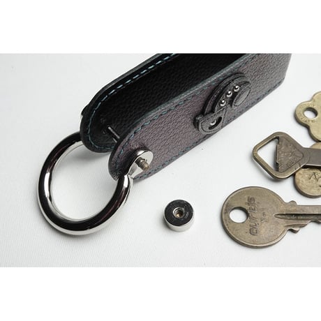 Leather Smart Key Case / Reon Icon Design ( 88 Colors )