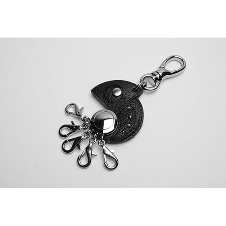 Leather Rotary 5 Pieces Key Holder / Reon Icon Design ( 88 Colors )