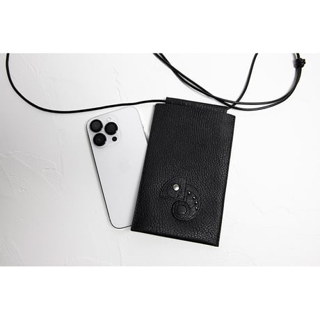 Leather Hanging Smartphone Pouch / Reon Icon Design ( 88 Colors )