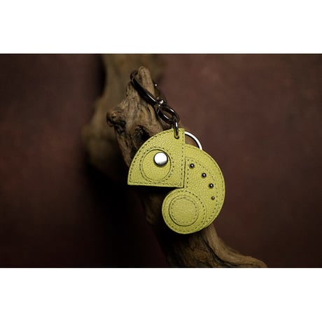 Leather Key Holder ( Small ) / Reon Icon Design ( Mimosa )