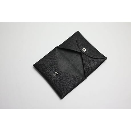 Leather Fold Card Holder / Reon Icon Design ( 88 Colors )