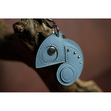 Leather Key Holder ( Small ) / Reon Icon Design ( Campanule )