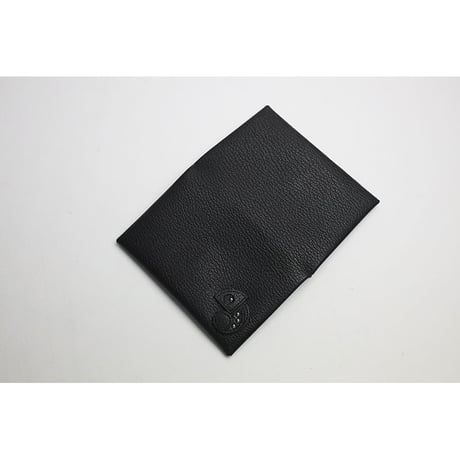 Leather Fold Card Holder / Reon Icon Design ( 88 Colors )