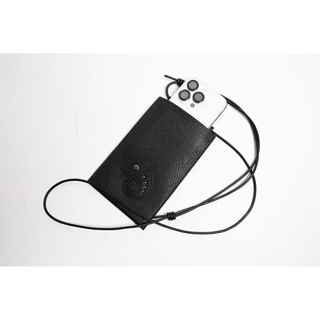 Leather Hanging Smartphone Pouch / Reon Icon Design ( 88 Colors )