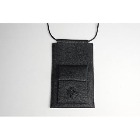 Leather Hanging Smartphone Wallet Pouch / Reon Icon Design ( 88 Colors )