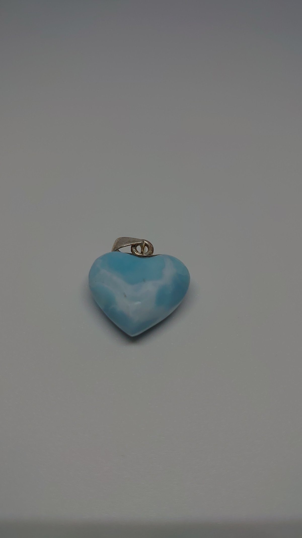 鑑定書付高品質ラリマーハート♡ペンダントトップ