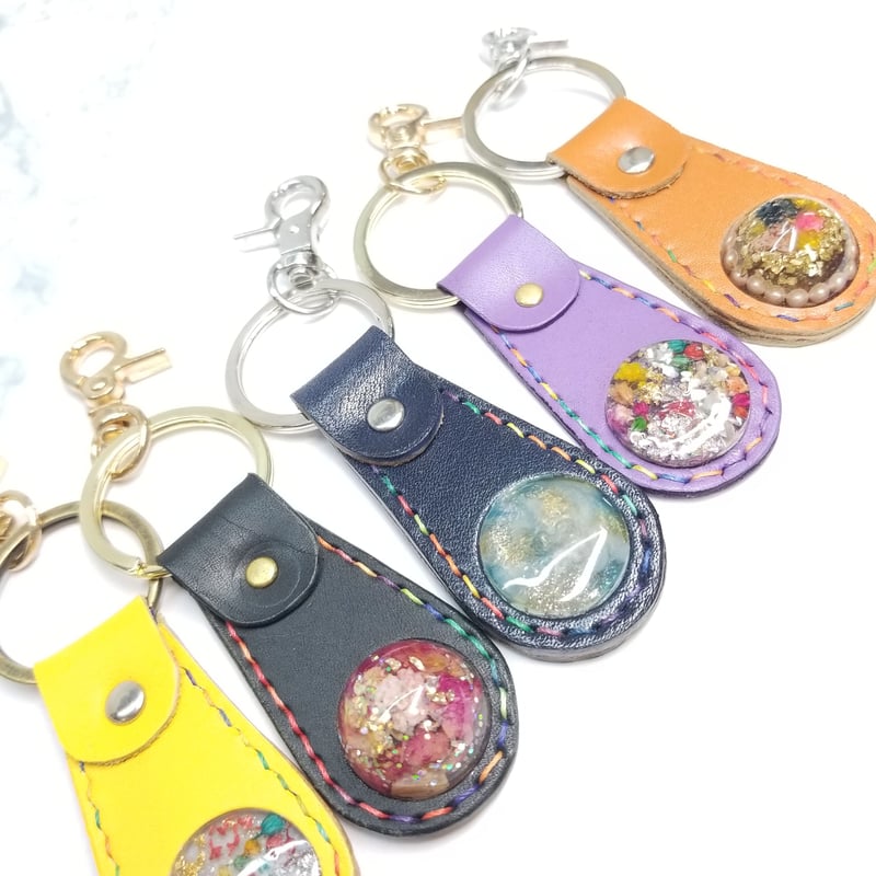 レザー×レジン キーホルダー | ALVALLET STORE