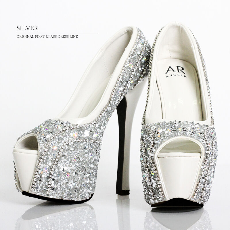 AR ANGELR ハイヒール 38(24cm) ホワイト Angel R/エンジェルアール】ハイヒール/ パンプス/ オープントゥ