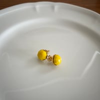 Câline Paris Vintage　ヴィンテージイエローピアス