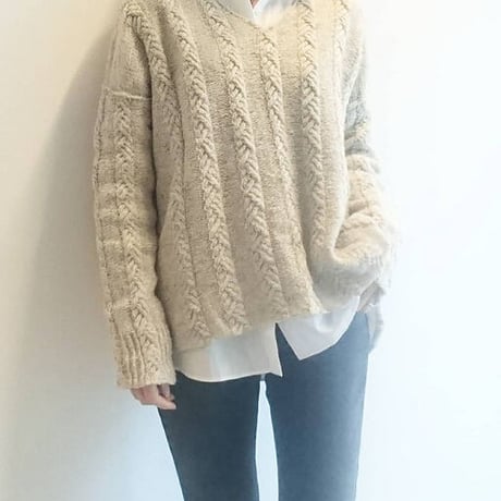【PDFパターン】日本語版／Morrie Sweater by Tomomi Yoshimoto