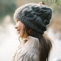 【PDF pattern】En.／Snowy Flower Hat by Midori Hirose