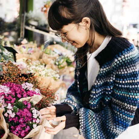 【PDF pattern】En.／Popcorn Cardi by Midori Hirose