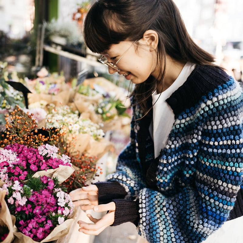 PDF pattern】En.／Popcorn Cardi by Midori Hirose
