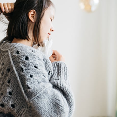 【PDFパターン】Polka Dot Cardi by Midori Hirose