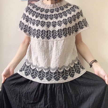 【PDFパターン】日本語版／Shoebill Sweater by Tomomi Yoshimoto