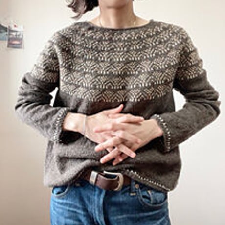 【PDFパターン】日本語版／Broccoli sweater by Tomomi Yoshimoto