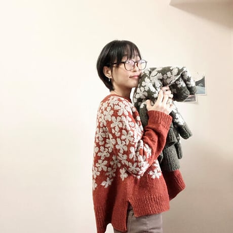 【PDFパターン】日本語版／Alyssum sweater by Tomomi Yoshimoto