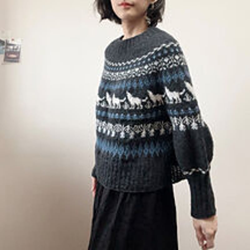 PDFパターン】日本語版／Howling of Wolves sweater by Tomo