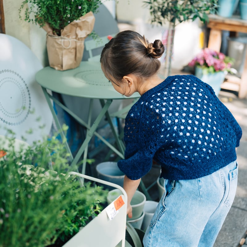 PDFパターン】Polka Dot Summer Cardi by Midori Hiros