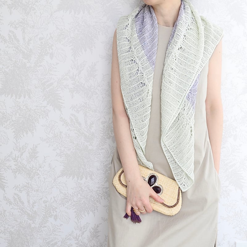 PDFパターン】日本語版／suimon shawl 水紋ショール by eri shimiz