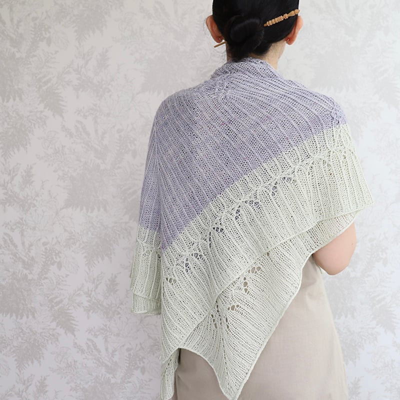 PDFパターン】日本語版／suimon shawl 水紋ショール by eri shimiz