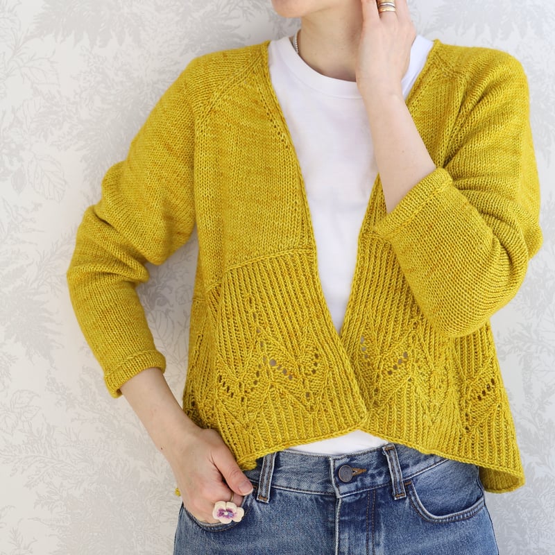 Eri Koyama♡ヴィンテージ刺繍チュニック&amp;かぎ編みカーディガン かぎ針編み風微配色カーディガン | PUAL CE CIN(ピュアルセシン