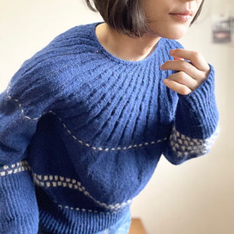 PDFパターン】日本語版／Milky way sweater by Tomomi Yoshi