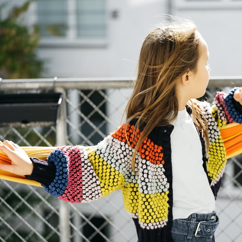 PDF pattern】En.／Popcorn Cardi by Midori Hirose