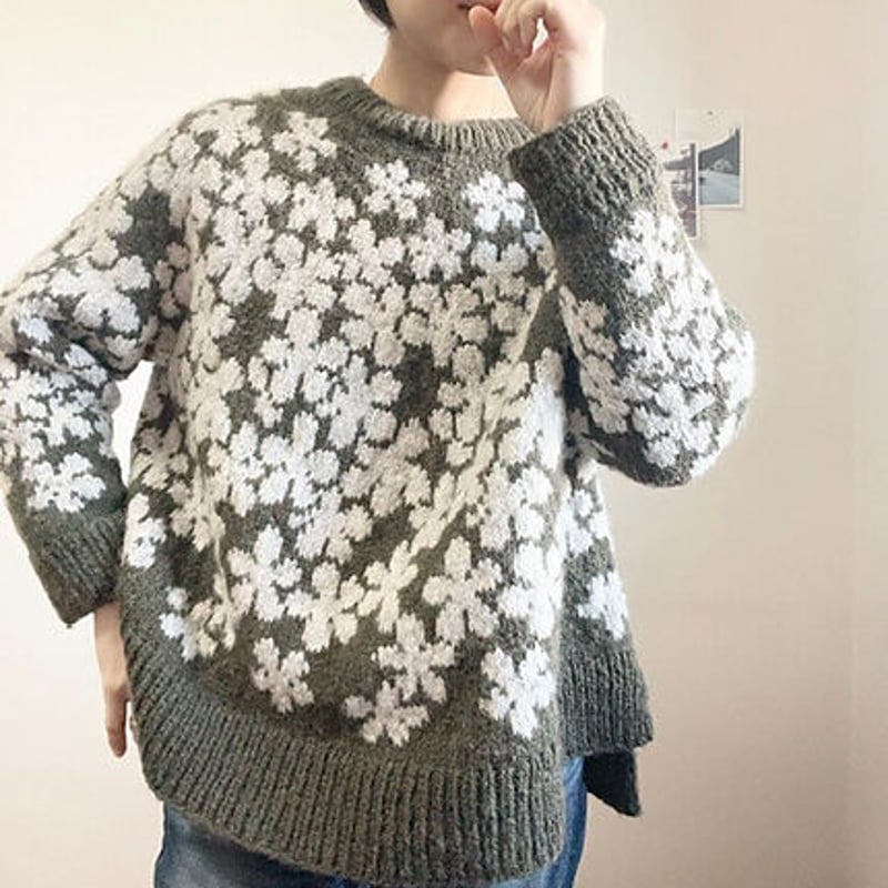 PDFパターン】日本語版／Alyssum sweater by Tomomi Yoshimo