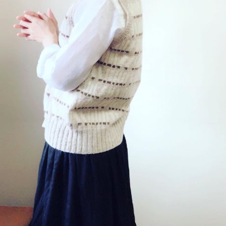 【PDFパターン】日本語版／Librarian Vest by Tomomi Yoshimoto