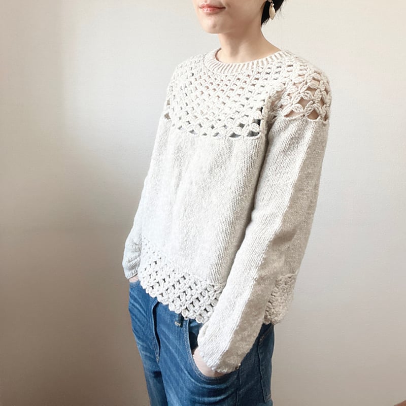 PDF pattern】En./Link sweater by Tomomi Yoshimo