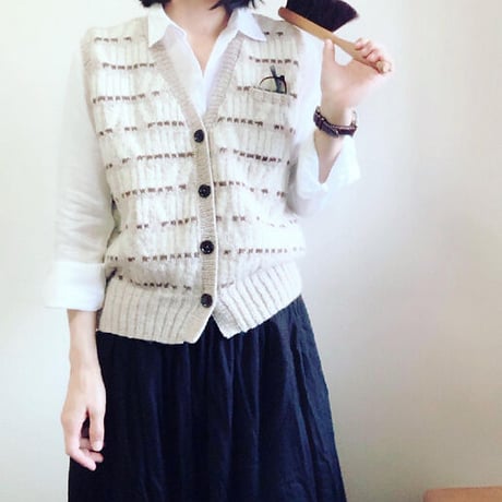 【PDFパターン】日本語版／Librarian Vest by Tomomi Yoshimoto