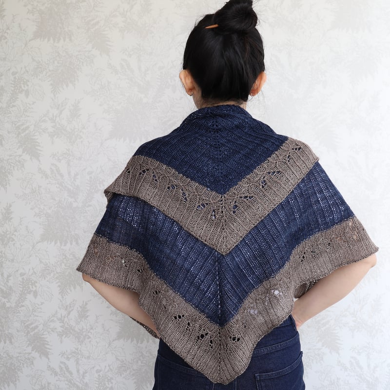 PDFパターン】日本語版／suimon shawl 水紋ショール by eri shimiz