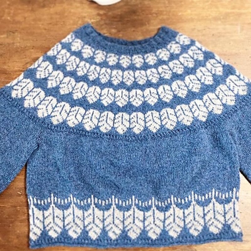PDFパターン】日本語版／Shoebill Sweater by Tomomi Yoshim