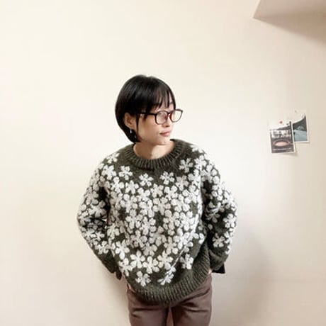 【PDFパターン】日本語版／Alyssum sweater by Tomomi Yoshimoto