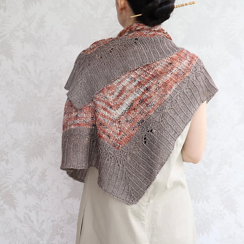 PDFパターン】日本語版／suimon shawl 水紋ショール by eri shimiz