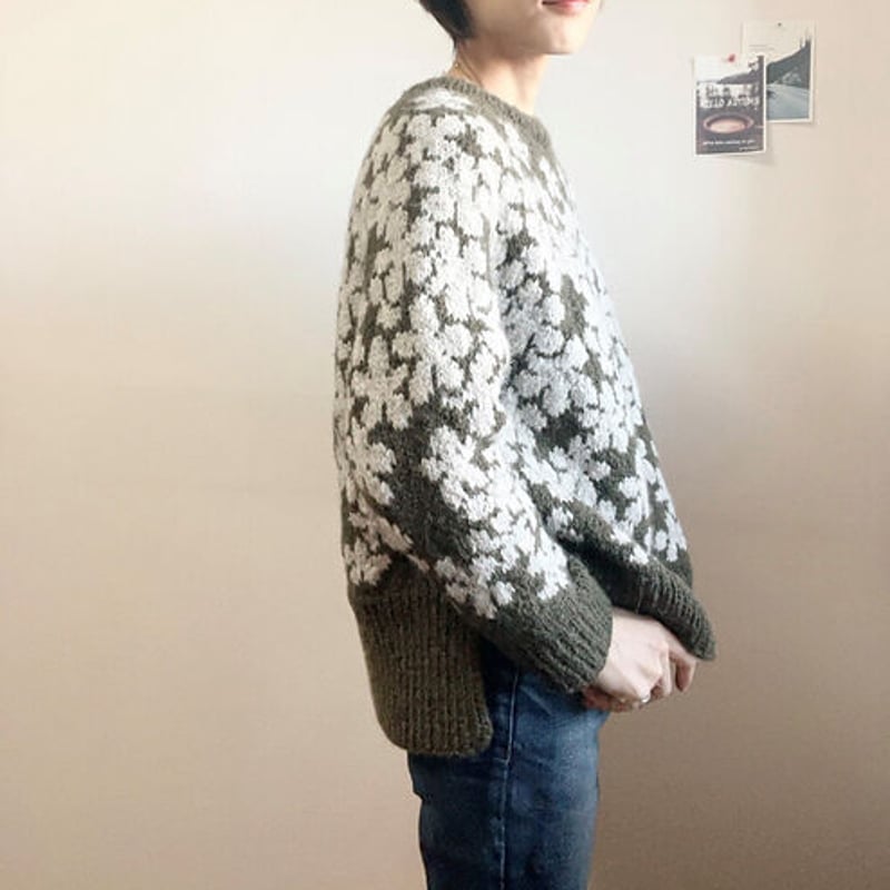 PDFパターン】日本語版／Alyssum sweater by Tomomi Yoshimo