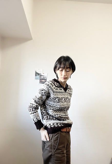 PDFパターン】日本語版／Sherlock Holmes Sweater by Tomomi