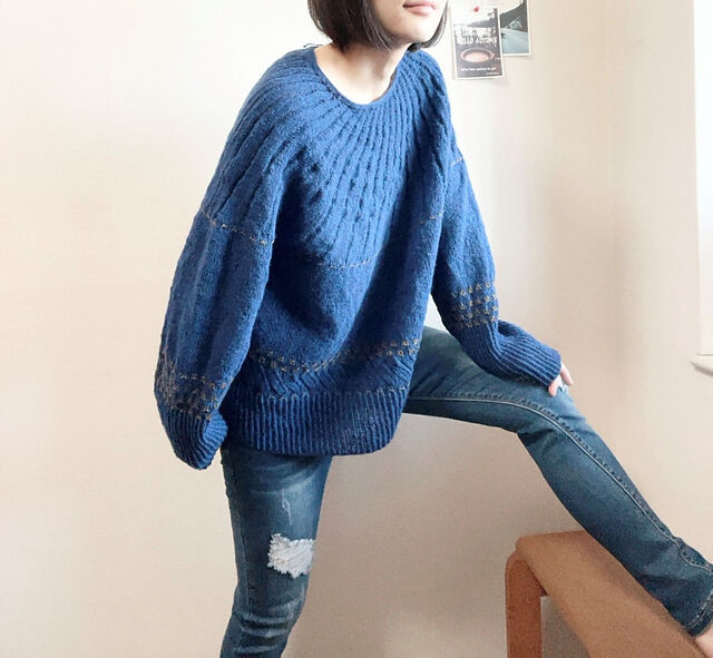 PDFパターン】日本語版／Milky way sweater by Tomomi Yoshi