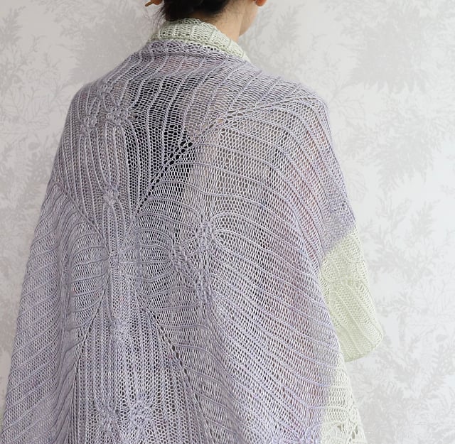 PDFパターン】日本語版／suimon shawl 水紋ショール by eri shimiz