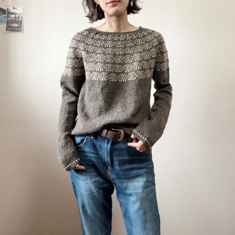 【PDFパターン】日本語版／Broccoli sweater by Tomomi Yoshimoto