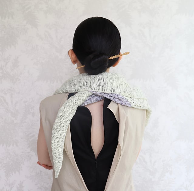 PDFパターン】日本語版／suimon shawl 水紋ショール by eri shimiz