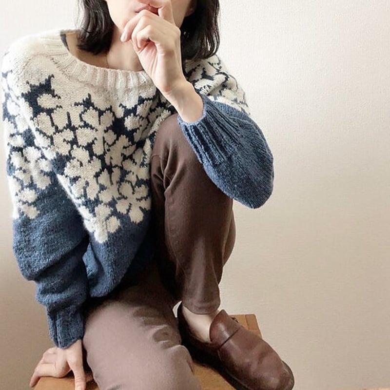 PDFパターン】日本語版／Drawing sweater by Tomomi Yoshimo