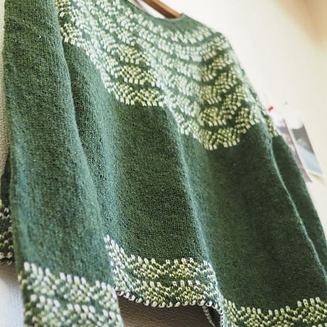 【PDFパターン】日本語版／Broccoli sweater by Tomomi Yoshimoto