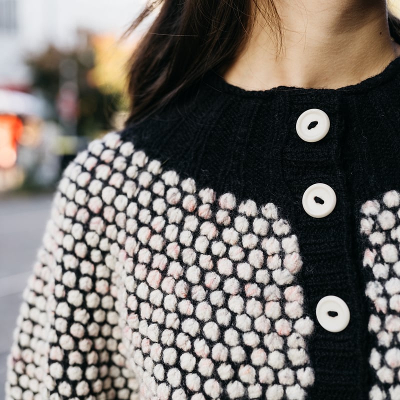 PDF pattern】En.／Popcorn Cardi by Midori Hirose