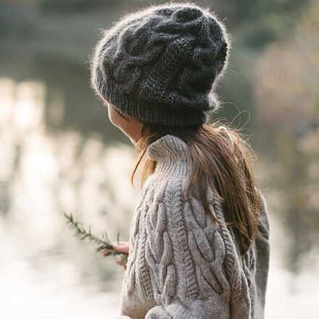 【PDF pattern】En.／Snowy Flower Hat by Midori Hirose