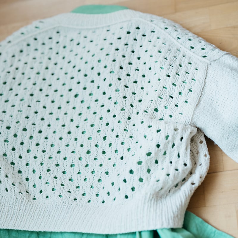 PDFパターン】Polka Dot Summer Cardi by Midori Hiros